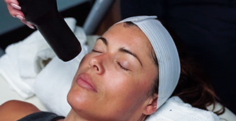 Cryotherapy Facial given to a women at US Cryotherapy